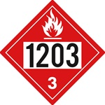 Gasoline Placard - 1203 Placard - Flammable Liquid